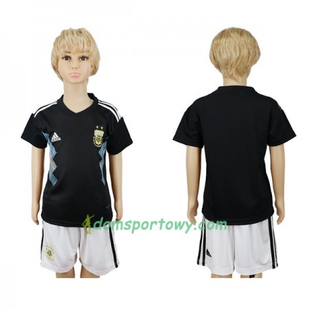 Koszulka Argentyna Dziecięcy Wyjazdowe Koszulki Piłkarskie Mistrzostwa Świata 2018